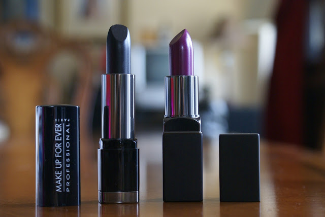 Smashbox Vivid Violet, MUFE 50 Black