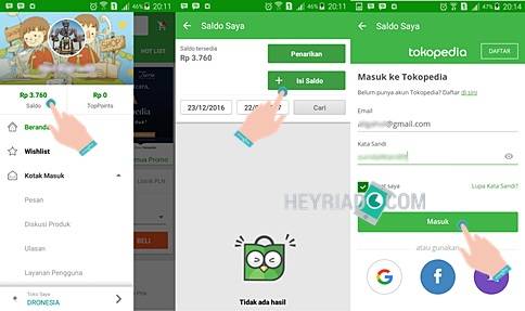 Cara Mengisi Saldo Tokopedia di Indomaret