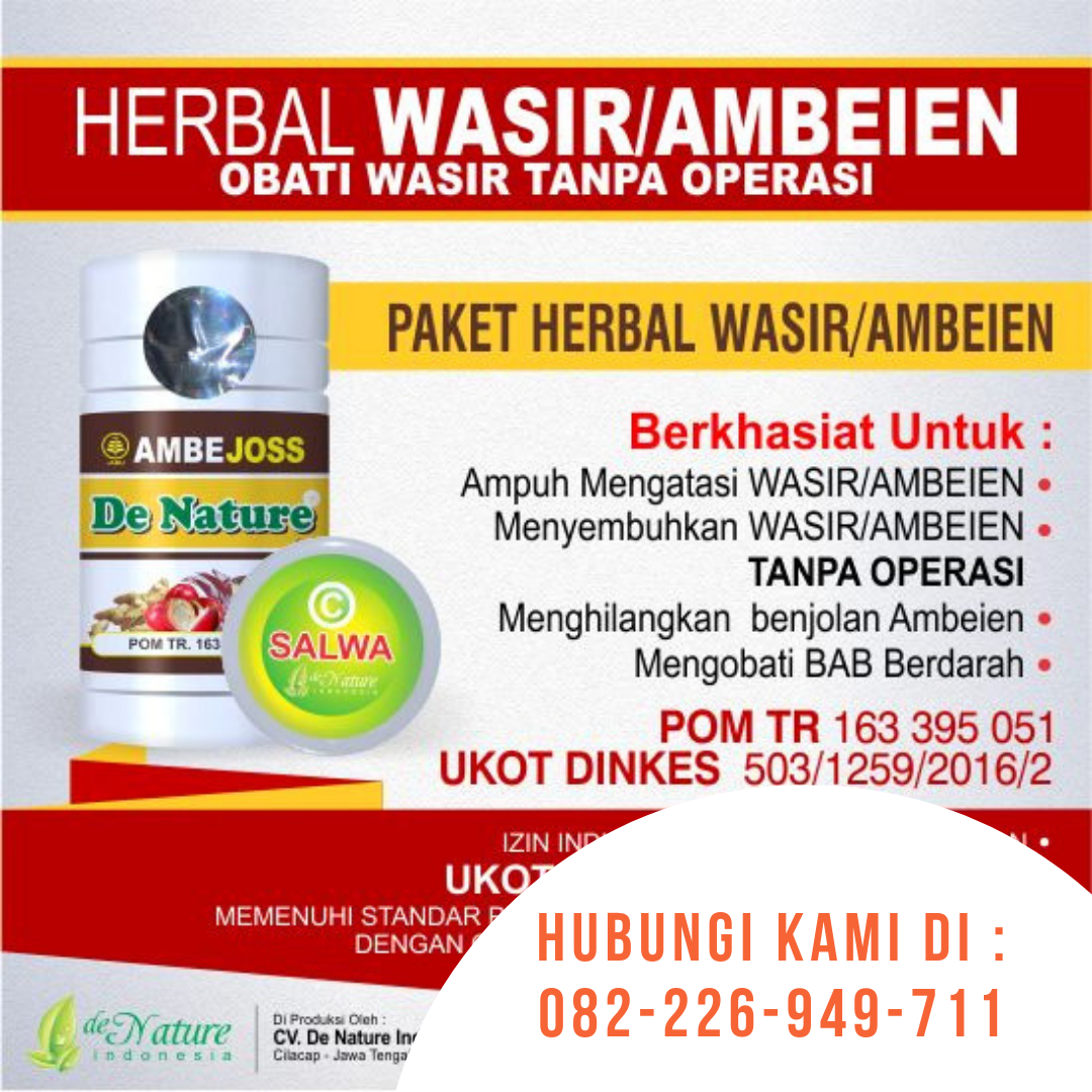 Jual Obat Ambeyen Herbal Ambejoss Salwa De Nature Semarang