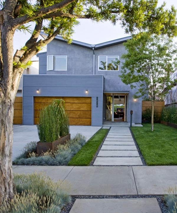 This look isn't just for. Santa Monica Industrial Concept Home Features A Cool Gray Suburban Style Facade Complemented Top 7 Unique House Design