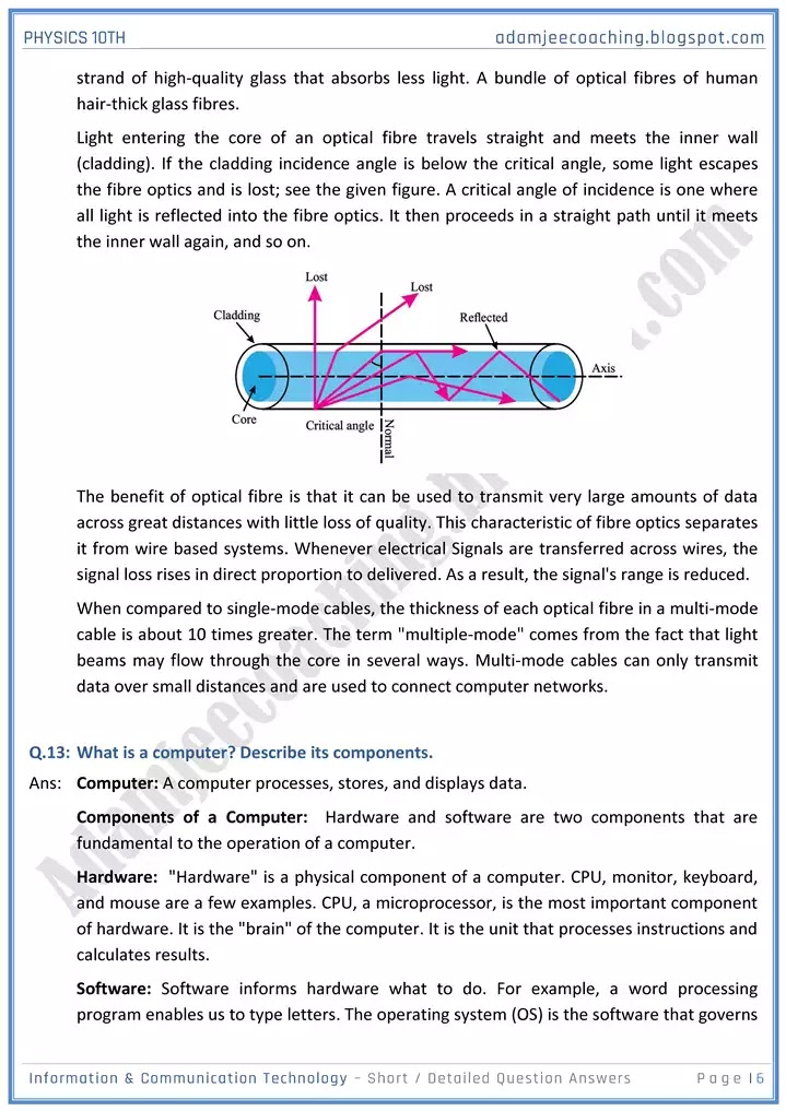 information-and-communication-technology-short-and-detailed-answer-questions-physics-10th