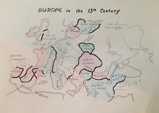 Map - European cities in the 13th Century