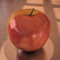 3D model apple fruit