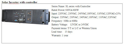 Solar Inverter with Controller
