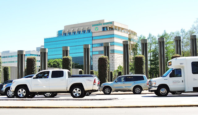 SHRINERS HOSPITAL seen from Holcombe Blvd. 