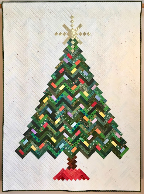 Herringbone Christmas Tree Quilt