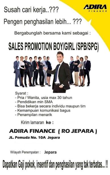 Lowongan Kerja Adira Finance Jepara (Maret 2018)