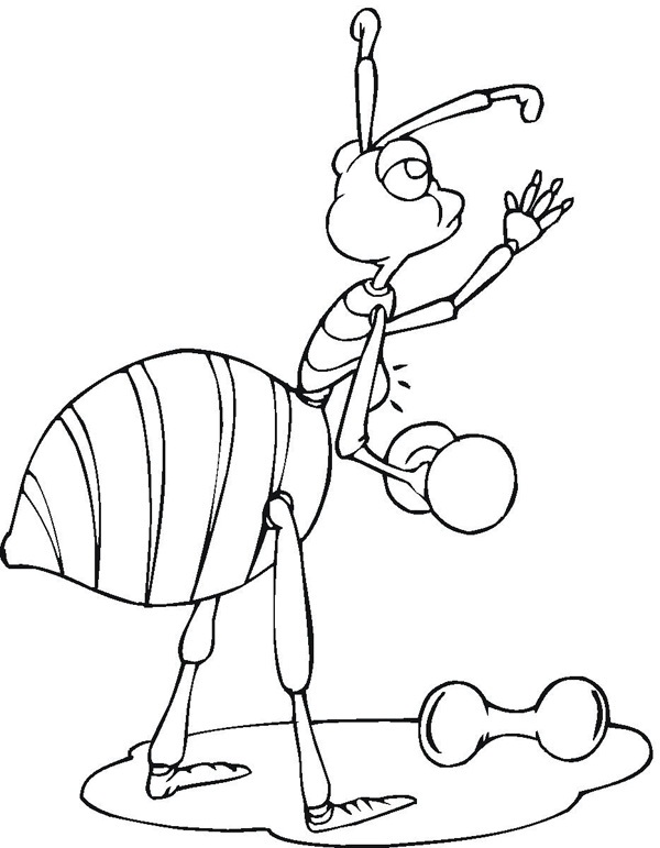 Ant Coloring Page Ant Coloring Page