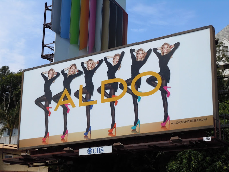 Aldo Shoes colour heels billboard