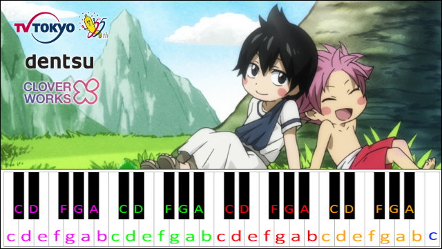 Pierce by EMPiRE (Fairy Tail ED 24) Piano / Keyboard Easy Letter Notes for Beginners