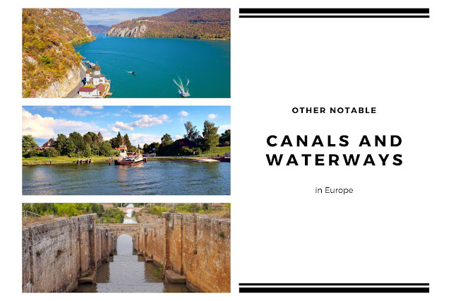 Other notable canals and waterways in Europe