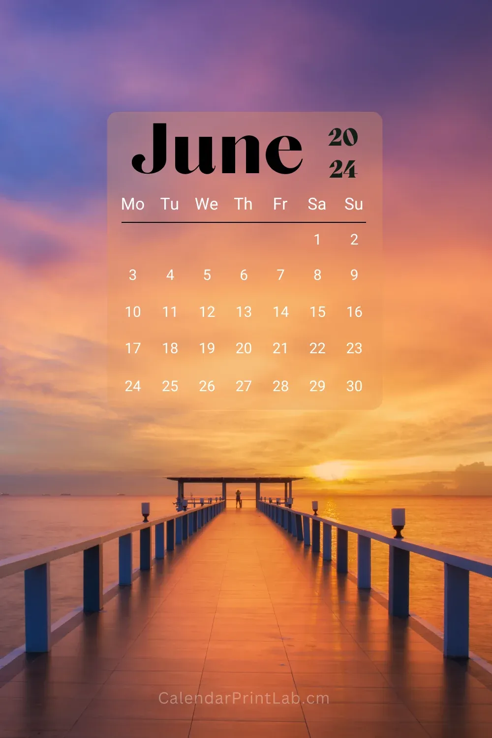 iPhone June 2024 Calendar Wallpaper