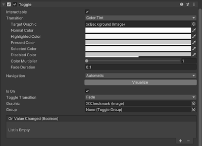 Unity UI Toggle