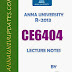 CE6404 Surveying II Surveying 2  Lecture Notes and Question Bank - 2 mark with answers 