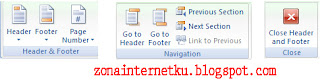 Toolbar Extra Cara Membuat Header & Footer Di Microsoft Word