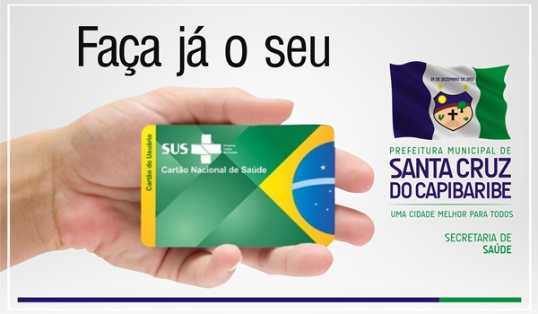 Secretaria Municipal de Saúde convoca população para emitir o Cartão do SUS