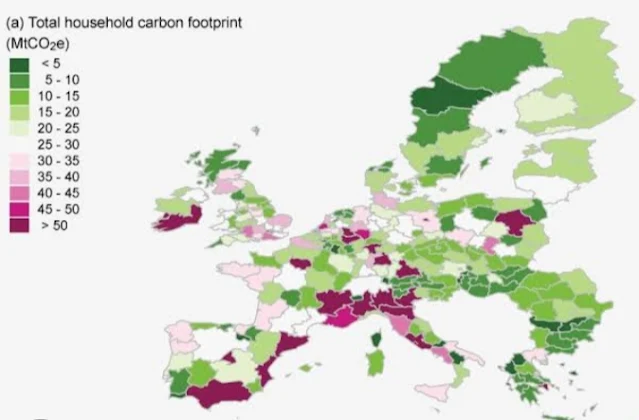 The Rising of Carbon Footprint By Region