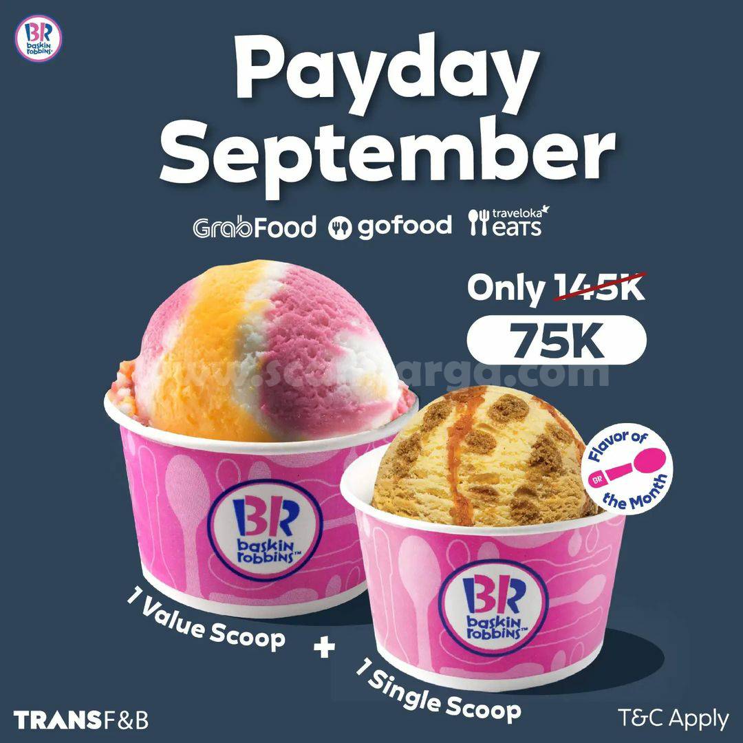 Promo BASKIN ROBBINS PAYDAY ONLINE DELIVERY