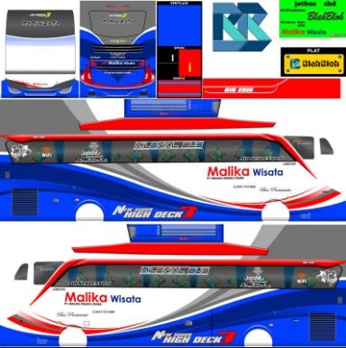 Livery Bussid Malika Wisata