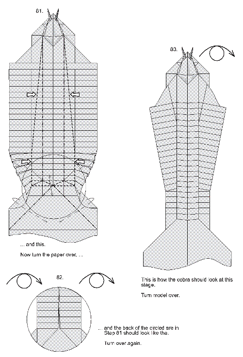 Origami Instructions King Cobra