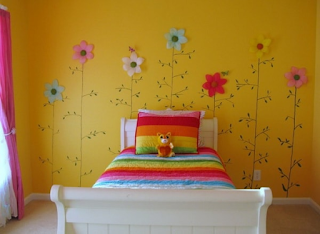 Cuarto de niña color amarillo