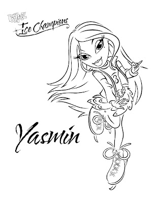 flower coloring pages for girls. Bratz Coloring Pages – Ice