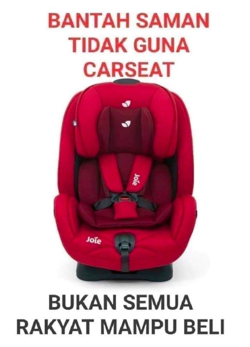 Bukan Semua Keluarga Mampu Beli Car Seat