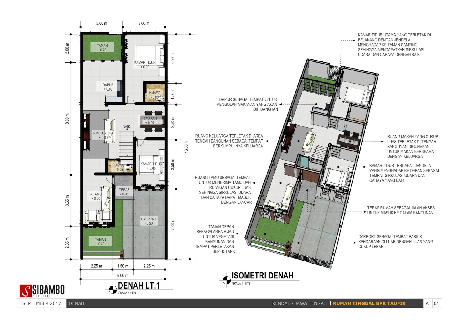 Penting 52 Denah  Rumah  Lebar  10 Meter 