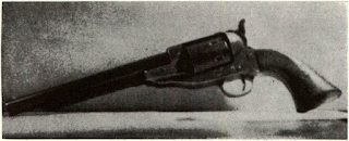 Shawk & McLanahan brass-framed revolver resembled the Whitney but had more support to barrel threads like later Southern Spiller & Burr, and was stronger on frame angle below barrel. Gun shown, No. 2, is marked WILLIAM TEGETHOFF, name of firm’s backer.