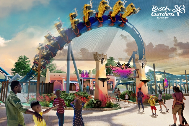 TURISMO: Busch Gardens Tampa Bay anuncia nova montanha-russa invertida para 2024