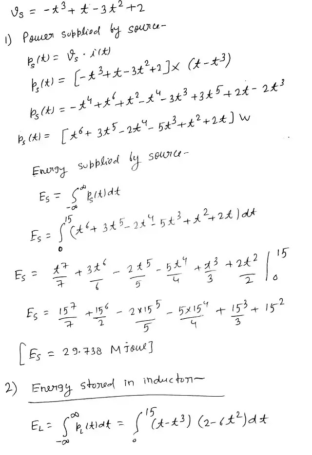 ChemistryExplain “#555 In a given Circuit find a) The energy stored in Electrical Engineering, Electrical engineering courses, Electrical engineering memes
