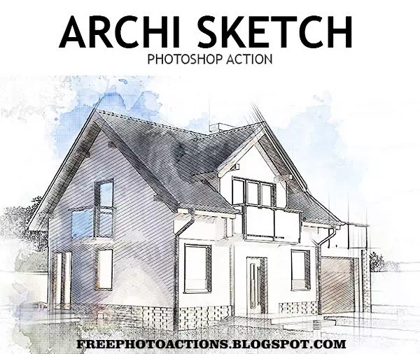 archi-sketch-photoshop-action