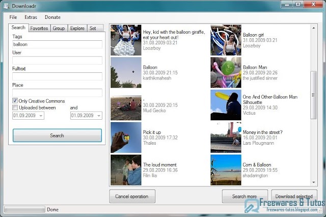 Downloadr : un logiciel gratuit pour sauvegarder les photos de son compte Flickr