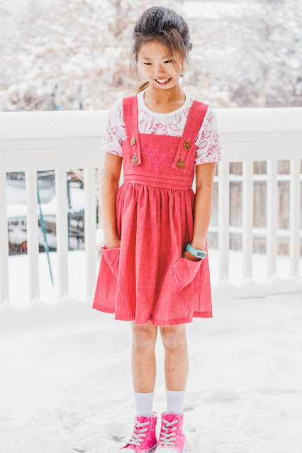 Easel Tee and D'Anjou Dress