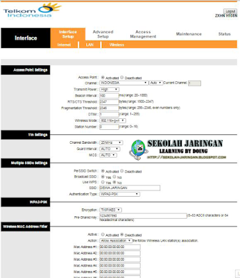 Tutorial Setting Modem Telkom (Indihome / Speedy