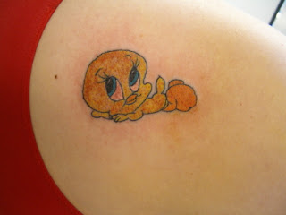 Cute Tweety Bird Tattoo Ideas - Tweety Bird Tattoo design Photo Gallery