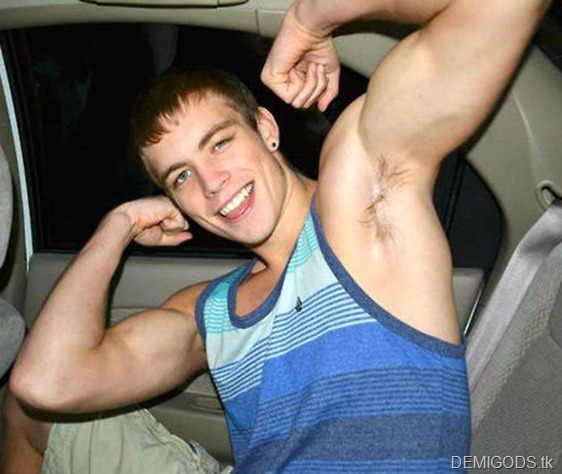 flexing hunk