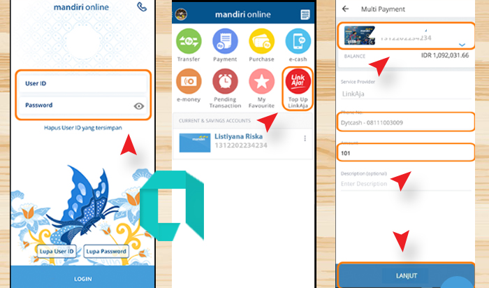 Cara Isi Saldo LinkAja Via Mandiri Online Di Android Dengan Mudah 