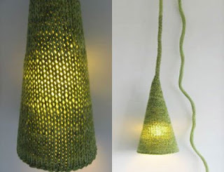 Hand Knitted Lamp