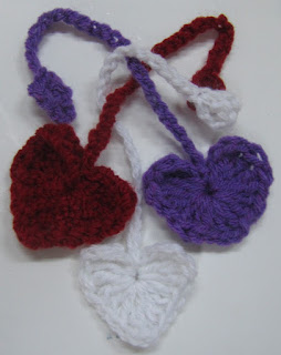 Sweet Nothings Crochet free crochet pattern blog ; photo of Heart 3 for Peyton Hearts Project;