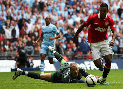 Luis Nani Manchester United v Manchester City Community Shield