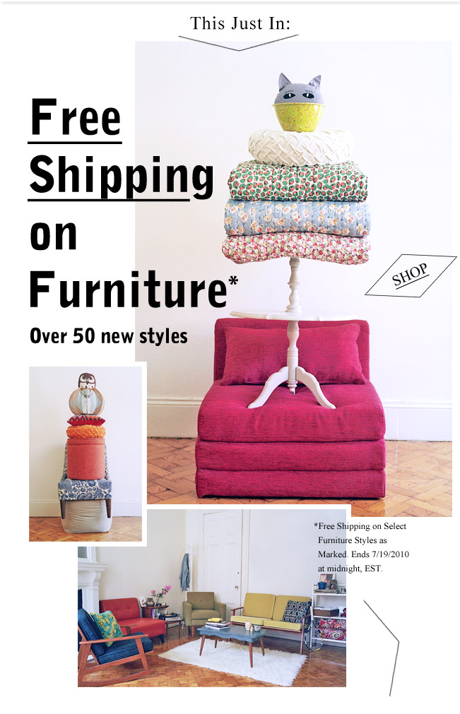 Urban Outfitters FREE SHIPPING on Furnitures!!!