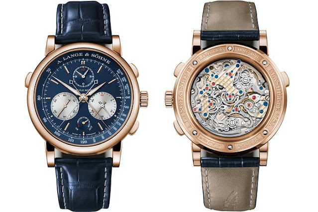 2021 Watches & Wonders: A. Lange & Söhne Triple Split Replica In Pink Gold With Blue Dial