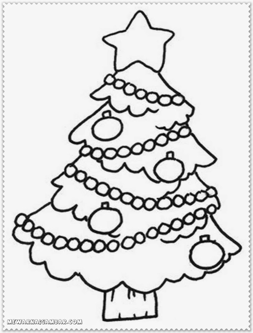 Christmas Tree Coloring Pages Printable