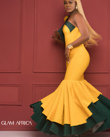#BBNaija Ladies Khloe,Ahneeka,Anto,Alex,Ifu and Nina cover glam Africa Magazine