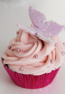 Cupcakes decorados con mariposas