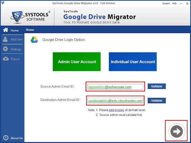 validate both email ids