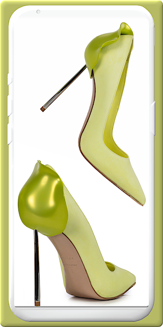 Le Silla Petalo yellow green suede pump #lesilla #shoes #brilliantluxury