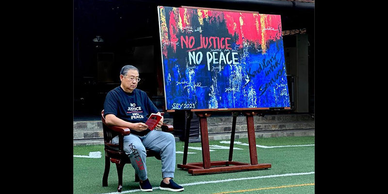 Tafsir Lukisan SBY, Benny Harman: Tegakkan Keadilan Jika Ingin Berdamai...