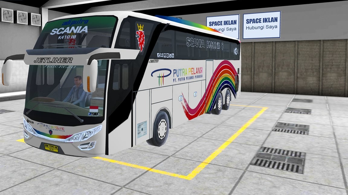 Download Livery Scania Putra Pelangi Bus Simulator Indonesia